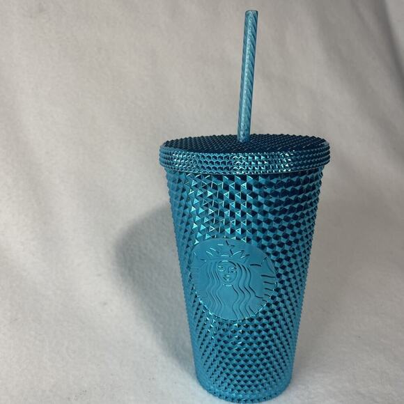 Starbucks’s Studded Blue 16 Oz Cold Cup - Picture 1 of 6